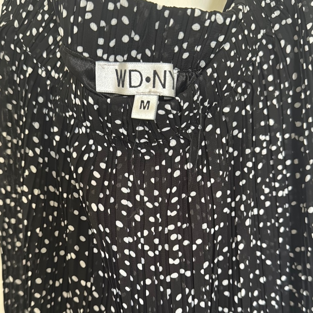 Black and White Polka Dot midi skirt